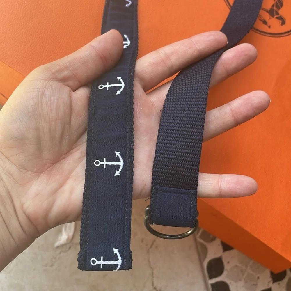 Kids Navy Blue Anchor ⚓️ Adjustable Belt